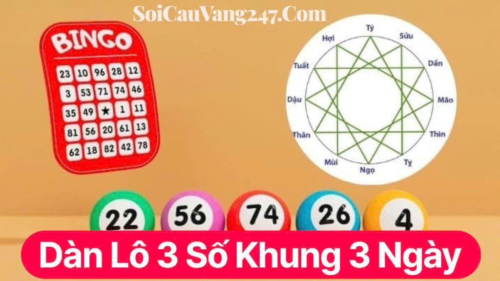 Dàn lô 3 số khung 3 ngày